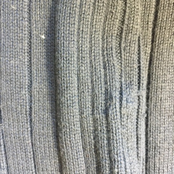 Calvin Klein CK Ribbed Men Sweater V-Neck Navy Large 100% Cotton Brown - Picture 4 of 10